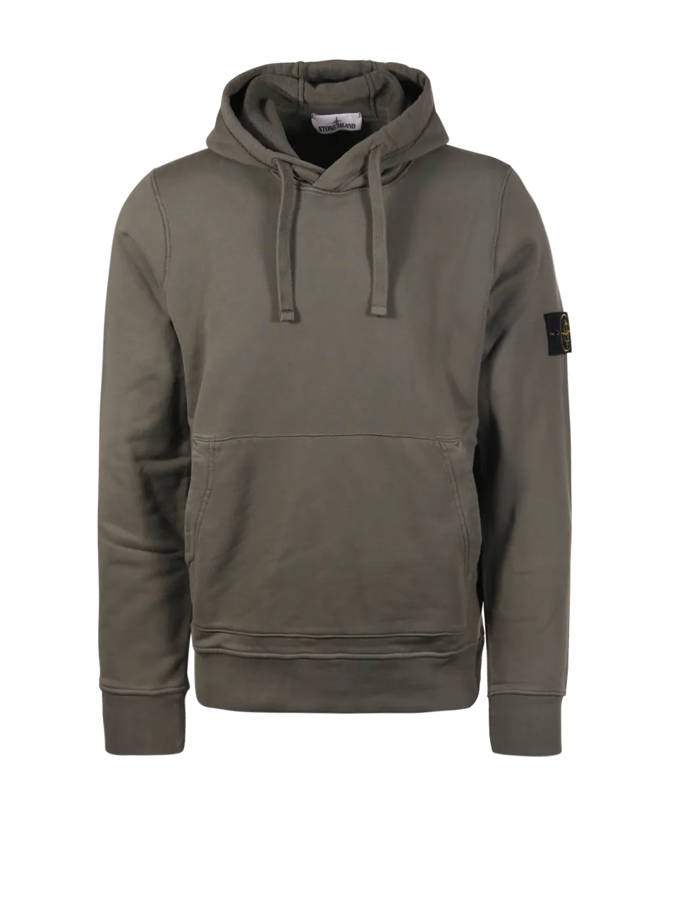 MEN STONE ISLAND MILITARY GREEN COTTON SWEATSHIRT