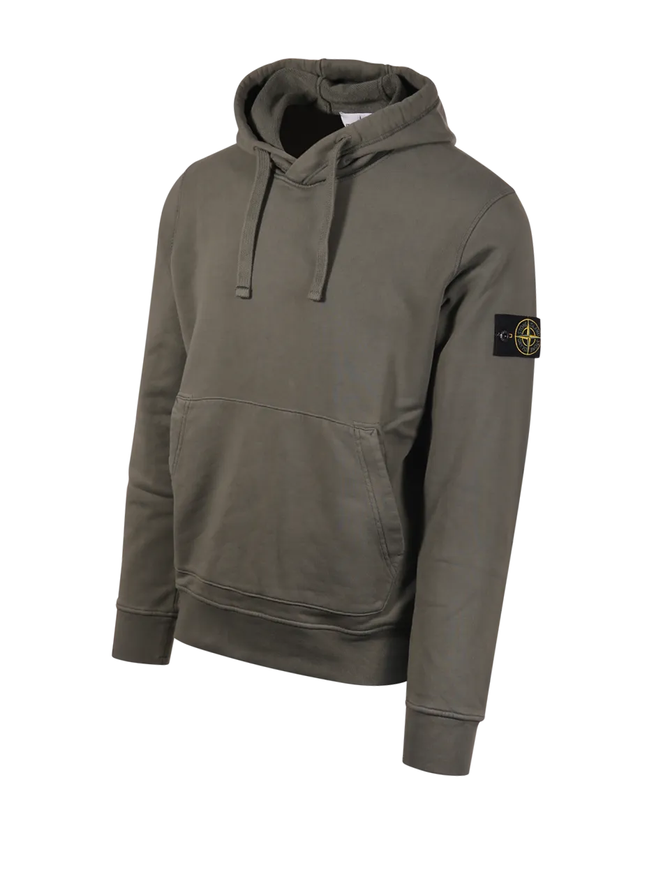 MEN STONE ISLAND MILITARY GREEN COTTON SWEATSHIRT